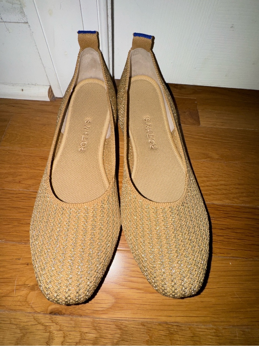 Rothy's The Square Wrap in Gold Stripe  Size 8 Like New.